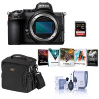 Nikon Z5 Full Frame Mirrorless Camera Body - Bundle with 32GB SD Card, Shoulder Bag, Corel PC Software Suite, Cleaning Kit