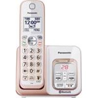 Panasonic - KX-TGD562G Link2Cell DECT 6.0 Expandable Cordless Phone System with Digital Answering System - White/rose gold