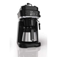 Mr. Coffee BVMC-O-CT Occasions Coffee Maker |Thermal Carafe, Single Serve, Espresso & More | with Storage Tray, Black/Chrome