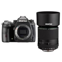 Pentax K-3 Mark III APS-C-Format DSLR Camera Black With HD DA 55-300mm f/4.5-6.3 ED PLM WR RE Telephoto Zoom Lens
