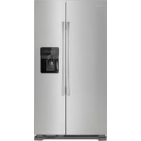 Amana - 24.5 Cu. Ft. Side-by-Side Refrigerator with Water and Ice Dispenser - Stainless steel