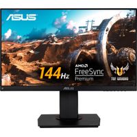ASUS - TUF 23.8” IPS FHD 144Hz 1ms FreeSync Gaming Monitor with Height Adjustable (DisplayPort, HDMI) - Black