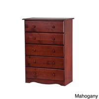 Palace Imports 100-percent Solid Wood 5-drawer Chest - Mahogany