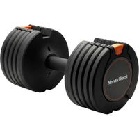 NordicTrack - 25 lb. Select-A-Weight Adjustable Dumbbell Set with 5 lb. Increments, 30-Day iFIT Membership - Black