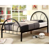 Furniture of America Linden Double Arch Metal Full Bed - Black