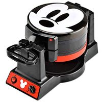 Disney Mickey Mouse Mickey Mouse Double Flip Waffle Maker, 1, Black, Red
