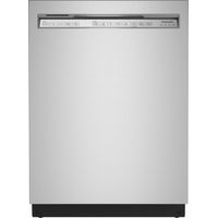 KitchenAid - 24" Front Control Built-In Dishwasher with Stainless Steel Tub, PrintShield Finish, 3rd Rack, 39 dBA - Stainless steel