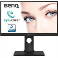 BenQ - GW2480T 24" IPS LED 1080p Monitor FHD 60Hz Height Adjustable with Brightness Intelligence (VGA/HDMI/DP) - Black/Metallic Gray