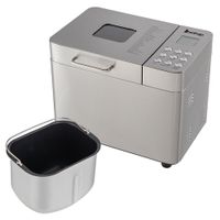 Programmable Bread Maker Machine With Exhaust Funnel and DC Motor - Stainless Steel