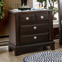 Transitional Brown Cherry Night Stand