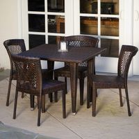 Dusk 5-piece Outdoor Dining Set by Christopher Knight Home - Brown - 5-Piece Sets
