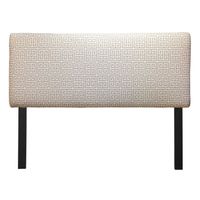 Upholstered Towers Onyx Grey Headboard - Queen