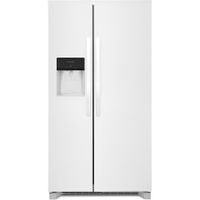 Frigidaire FRSS2623AW 36 Inch Side by Side Refrigerator with 25.6 Cu. Ft - White - White