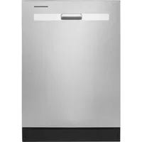 Whirlpool - 24" Top Control Built-In Dishwasher with Boost Cycle and 55 dBa - Stainless Steel
