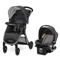 Graco FastAction SE Travel System | Includes Quick Folding Stroller and SnugRide 35 Lite Infant Car Seat, Redmond, Amazon Exclusive