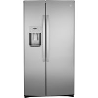 GE - 25.1 Cu. Ft. Side-by-Side Refrigerator - Fingerprint-Resistant Stainless Steel