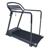 Sunny Health & Fitness Walking Treadmill with Low Profile Deck and Multi-Grip Handrails for Mobility and Balance Support