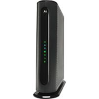Motorola - Dual-Band AC1900 Router with DOCSIS 3.0 Cable Modem - Black