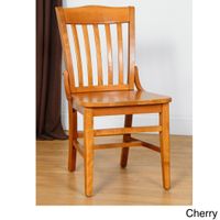 School House Dining Chairs (Set of 2) - Cherry Finish