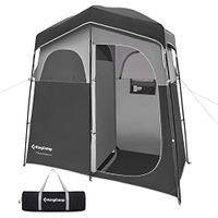 KingCamp Shower Tent Oversize Outdoor Shower Tents for Camping Dressing Room Portable Shelter Changing Room Shower Privacy Shelter Single/Double Shower Tent