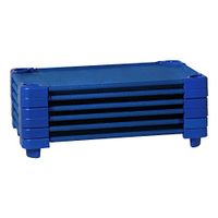 Sprogs Heavy Duty Childrens Standard 52"L Stackable Daycare Cots for Preschool Kids Sleeping, Resting, and Naptime, SPG-021-5, Blue (Pack of 6)