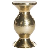 Safavieh 22-inch Janus Hammered Antique Brass Stool - FOX5522A