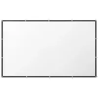 Insignia™ - 100" Home Theater Portable Folding Projector Screen - White