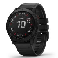Garmin fenix 6X Pro Edition Multisport GPS Smartwatch, Black with Black Band