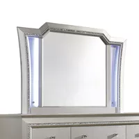 ACME Kaitlyn Mirror w/LED, LED & Champagne
