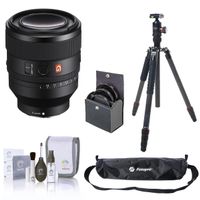 Sony FE 50mm f/1.2 G Master Lens, Bundle with Carbon Fiber Tripod, 72mm Filter Kit, Cleaning Kit