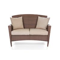 W Unlimited SW1305-LS Galleon Collection Outdoor Garden Patio Furniture Loveseat Chair, Dark Brown