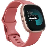 Fitbit Versa 4 Fitness GPS Smartwatch, Pink Sand/Copper Rose Aluminum