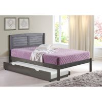 Pine Canopy Scabiosa Antique Grey Kids Bed - Full - Trundle Bed - MODERN