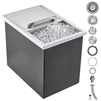 VEVOR Drop in Ice Chest, Stainless Steel...