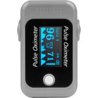 Aluratek - Bluetooth Digital Pulse Oximeter-FDA Class I - Gray