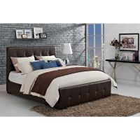 DHP Florence Brown Upholstered Queen-siz...