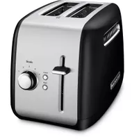 KitchenAid 2-Slice Toaster with Illuminated Button in Onyx Black