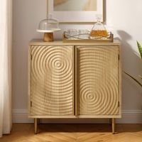 Art Leon Handcrafted Wood Sideboard with 2 Doors - Natural