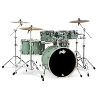 Pacific Drums & Percussion Drum Set PDP Concept Maple 7-Piece, Satin Seafoam Shell Pack (PDCM2217SF)