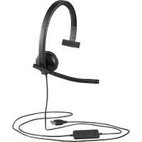Logitech - H570e Mono Headset - Black