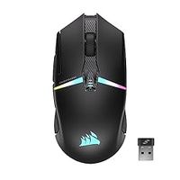 Corsair NIGHTSABRE RGB Wireless Gaming Mouse for FPS, MOBA - 26,000 DPI - 11 Programmable Buttons - Up to 100hrs Battery - iCUE Compatible - Black