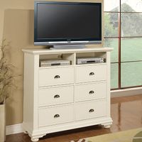 Picket House Furnishings Addison White TV Stand - 6-drawer