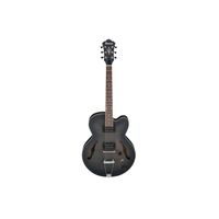 Ibanez AF Artcore AF55 Electric Guitar, Bound Laurel Fretboard, Transparent Black Flat