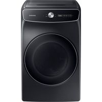 Samsung - 7.5 cu. ft. Smart Dial Electric Dryer with FlexDry and Super Speed Dry - Brushed black