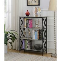 The Gray Barn Pitchfork Metal and Wood 4-tier Bookcase - Faux Birch