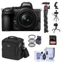 Nikon Z5 Full Frame Mirrorless Camera with 24-50mm Zoom Lens Basic Bundle with 32GB SD Card, Bag, Flexible Tripod and Accessories