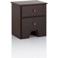 Tarnell Contemporary Espresso 19-inch 2-Drawer Side Table by Furniture of America - Espresso