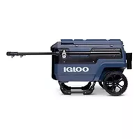 Igloo 70 Qt Premium Trailmate Wheeled Rolling Cooler, Rugged Blue