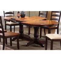 Iconic Furniture Whiskey/ Mocha Oval Din...