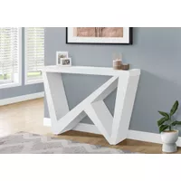 Accent Table/ Console/ Entryway/ Narrow/ Sofa/ Living Room/ Bedroom/ Laminate/ White/ Contemporary/ Modern